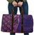 Samoan Pacific Tribal Flower Geometric Art Tattoos Travel Bag Siapo Pattern Purple Haze - Polynesian Pride