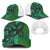 Samoan Pacific Tribal Flower Geometric Art Tattoos Baseball Net Cap Siapo Pattern Emerald Glow - Polynesian Pride