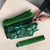 Samoan Pacific Tribal Flower Geometric Art Tattoos Umbrella Siapo Pattern Emerald Glow - Polynesian Pride