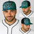 Samoan Pacific Tribal Flower Geometric Art Tattoos Baseball Net Cap Siapo Pattern Turquoise Tide - Polynesian Pride
