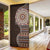 Fijian Masi Tribal Tattoos Art Pattern Door Cover Brown Color Half Style - Polynesian Pride