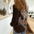Fijian Masi Tribal Tattoos Art Pattern Women Casual Shirt Brown Color Half Style - Polynesian Pride