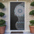 Fijian Masi Tribal Tattoos Art Pattern Door Cover Navy Color Half Style - Polynesian Pride
