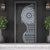 Fijian Masi Tribal Tattoos Art Pattern Door Cover Navy Color Half Style - Polynesian Pride