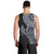 Fijian Masi Tribal Tattoos Art Pattern Men Tank Top Navy Color Half Style - Polynesian Pride