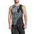 Fijian Masi Tribal Tattoos Art Pattern Men Tank Top Navy Color Half Style - Polynesian Pride