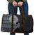 Fijian Masi Tribal Tattoos Art Pattern Travel Bag Navy Color Half Style - Polynesian Pride