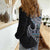 Fijian Masi Tribal Tattoos Art Pattern Women Casual Shirt Navy Color Half Style - Polynesian Pride