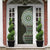 Fijian Masi Tribal Tattoos Art Pattern Door Cover Green Color Half Style - Polynesian Pride