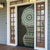 Fijian Masi Tribal Tattoos Art Pattern Door Cover Green Color Half Style - Polynesian Pride