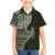 Fijian Masi Tribal Tattoos Art Pattern Hawaiian Shirt Green Color Half Style - Polynesian Pride