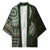 Fijian Masi Tribal Tattoos Art Pattern Kimono Green Color Half Style - Polynesian Pride