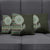 Fijian Masi Tribal Tattoos Art Pattern Pillow Cover Green Color Half Style - Polynesian Pride