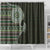 Fijian Masi Tribal Tattoos Art Pattern Shower Curtain Green Color Half Style - Polynesian Pride