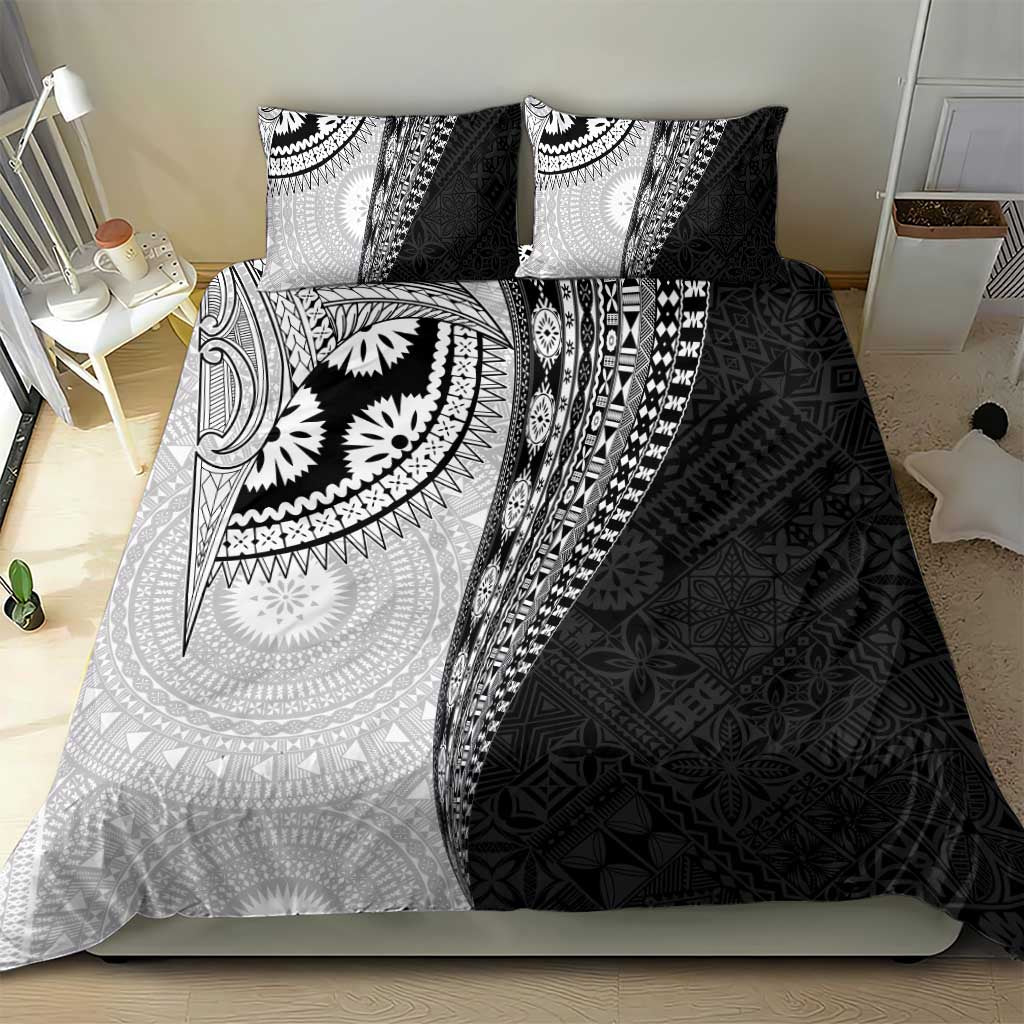 Fijian Masi Tattoos Bedding Set with Tapa Tribal Pattern - Polynesian Pride