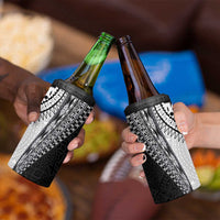 Fijian Masi Tattoos 4 in 1 Can Cooler Tumbler with Tapa Tribal Pattern - Polynesian Pride