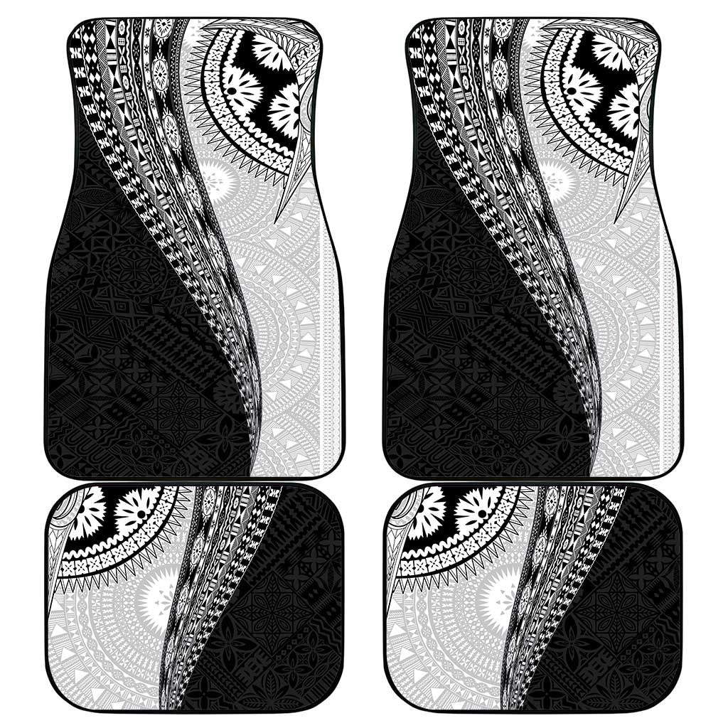 Fijian Masi Tattoos Car Mats with Tapa Tribal Pattern - Polynesian Pride