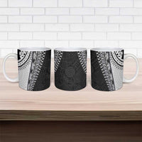 Fijian Masi Tattoos Ceramic Mug with Tapa Tribal Pattern - Polynesian Pride