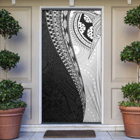 Fijian Masi Tattoos Door Cover with Tapa Tribal Pattern - Polynesian Pride