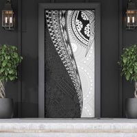 Fijian Masi Tattoos Door Cover with Tapa Tribal Pattern - Polynesian Pride
