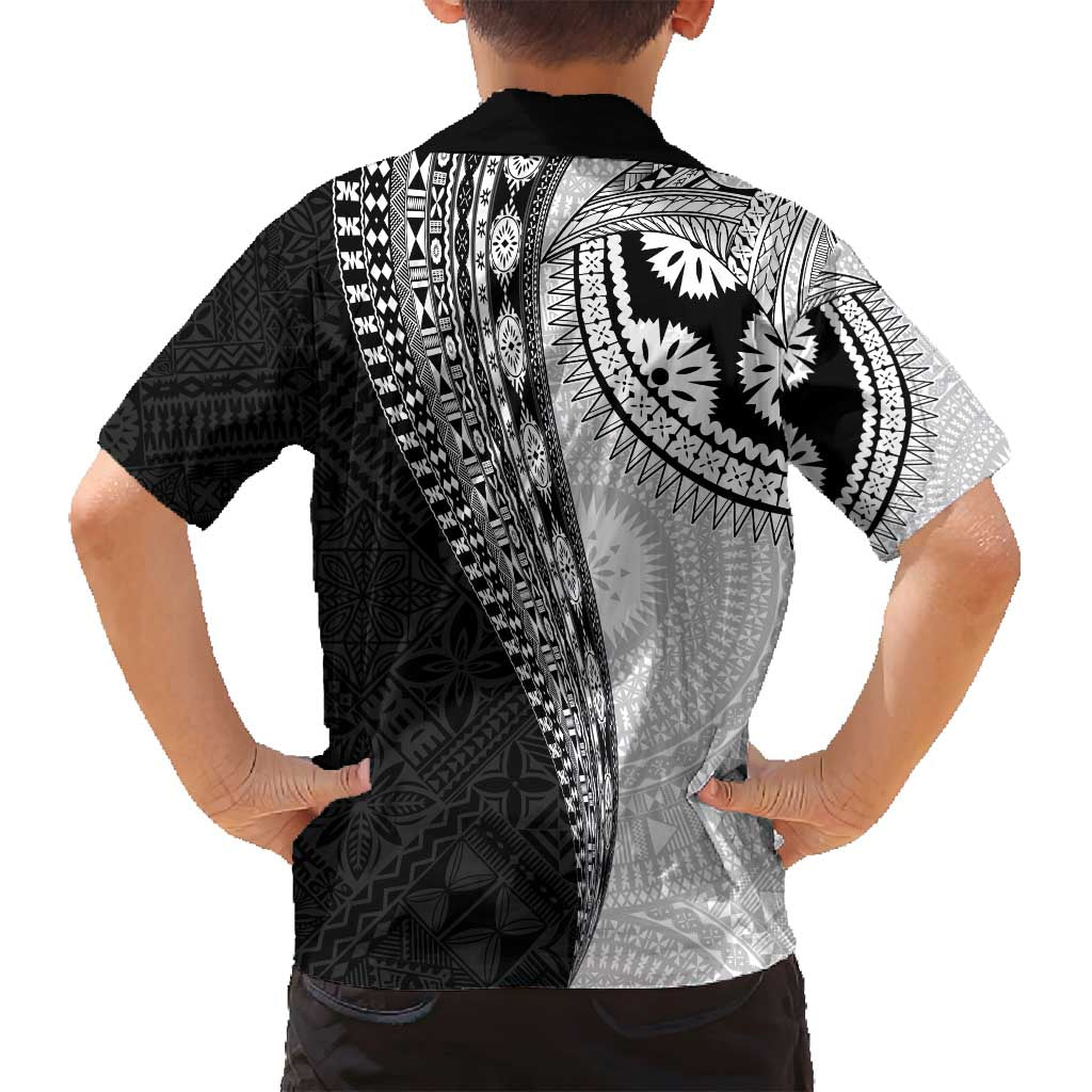 Fijian Masi Tattoos Family Matching Puletasi and Hawaiian Shirt with Tapa Tribal Pattern - Polynesian Pride