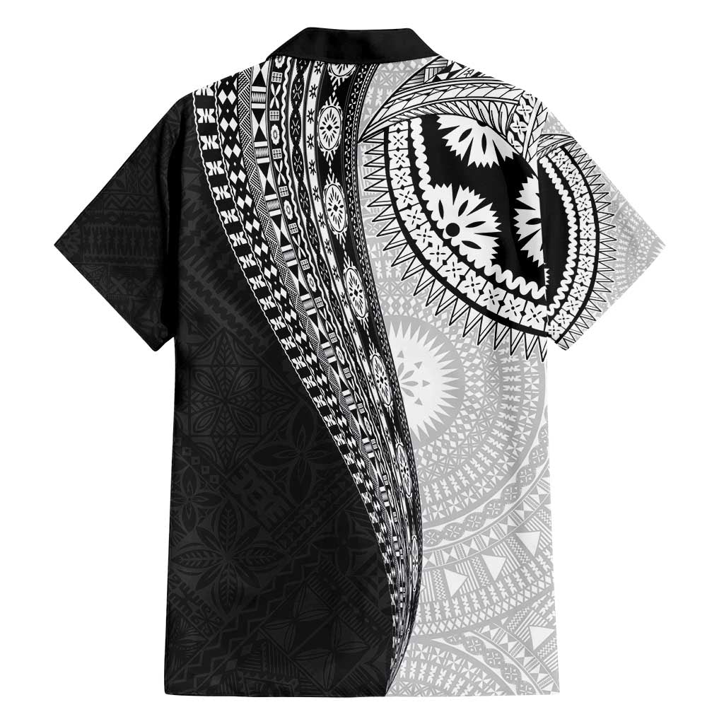 Fijian Masi Tattoos Family Matching Puletasi and Hawaiian Shirt with Tapa Tribal Pattern - Polynesian Pride