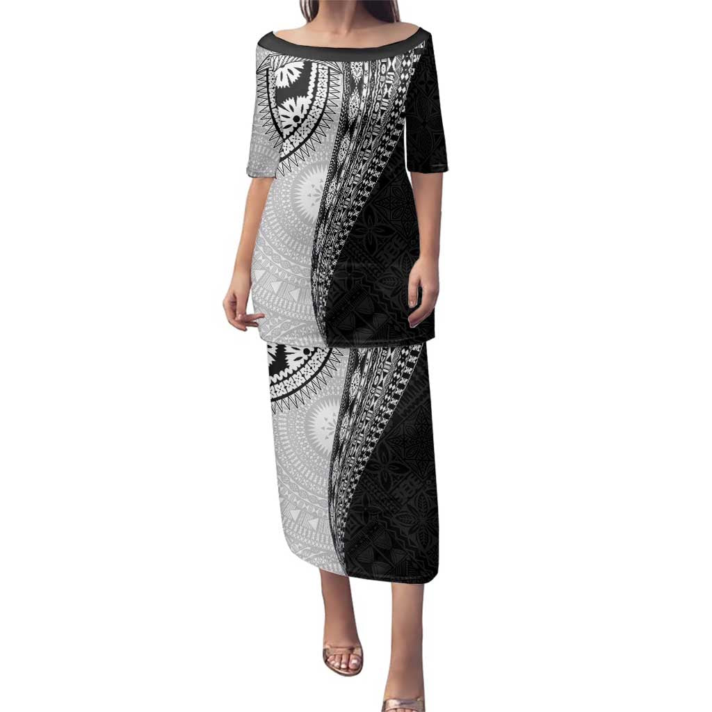 Fijian Masi Tattoos Family Matching Puletasi and Hawaiian Shirt with Tapa Tribal Pattern - Polynesian Pride