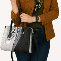 Fijian Masi Tattoos Leather Bag with Tapa Tribal Pattern - Polynesian Pride