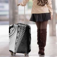 Fijian Masi Tattoos Luggage Cover with Tapa Tribal Pattern - Polynesian Pride