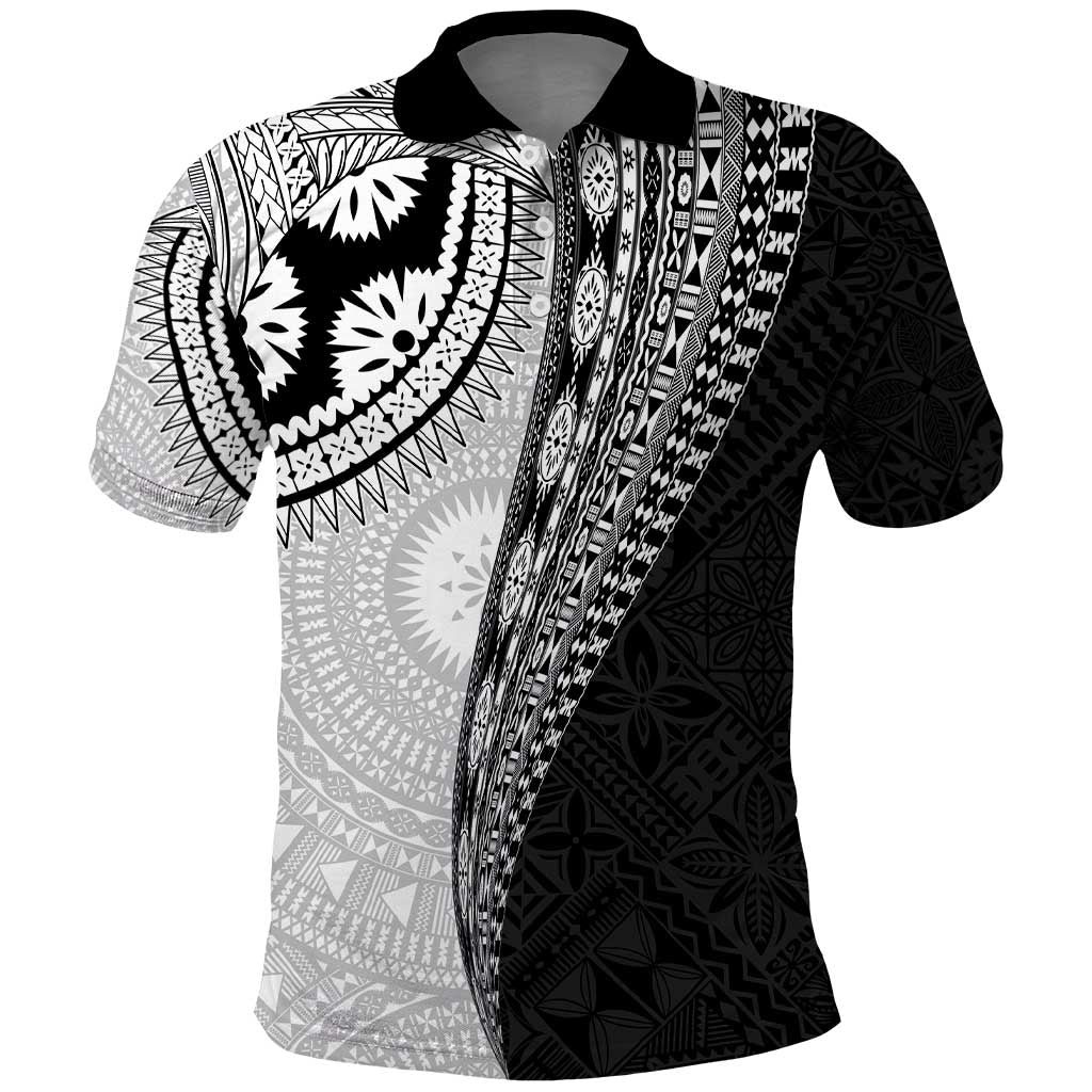 Fijian Masi Tattoos Polo Shirt with Tapa Tribal Pattern - Polynesian Pride