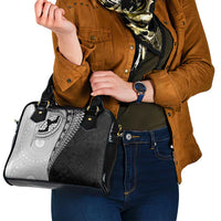 Fijian Masi Tattoos Shoulder Handbag with Tapa Tribal Pattern - Polynesian Pride