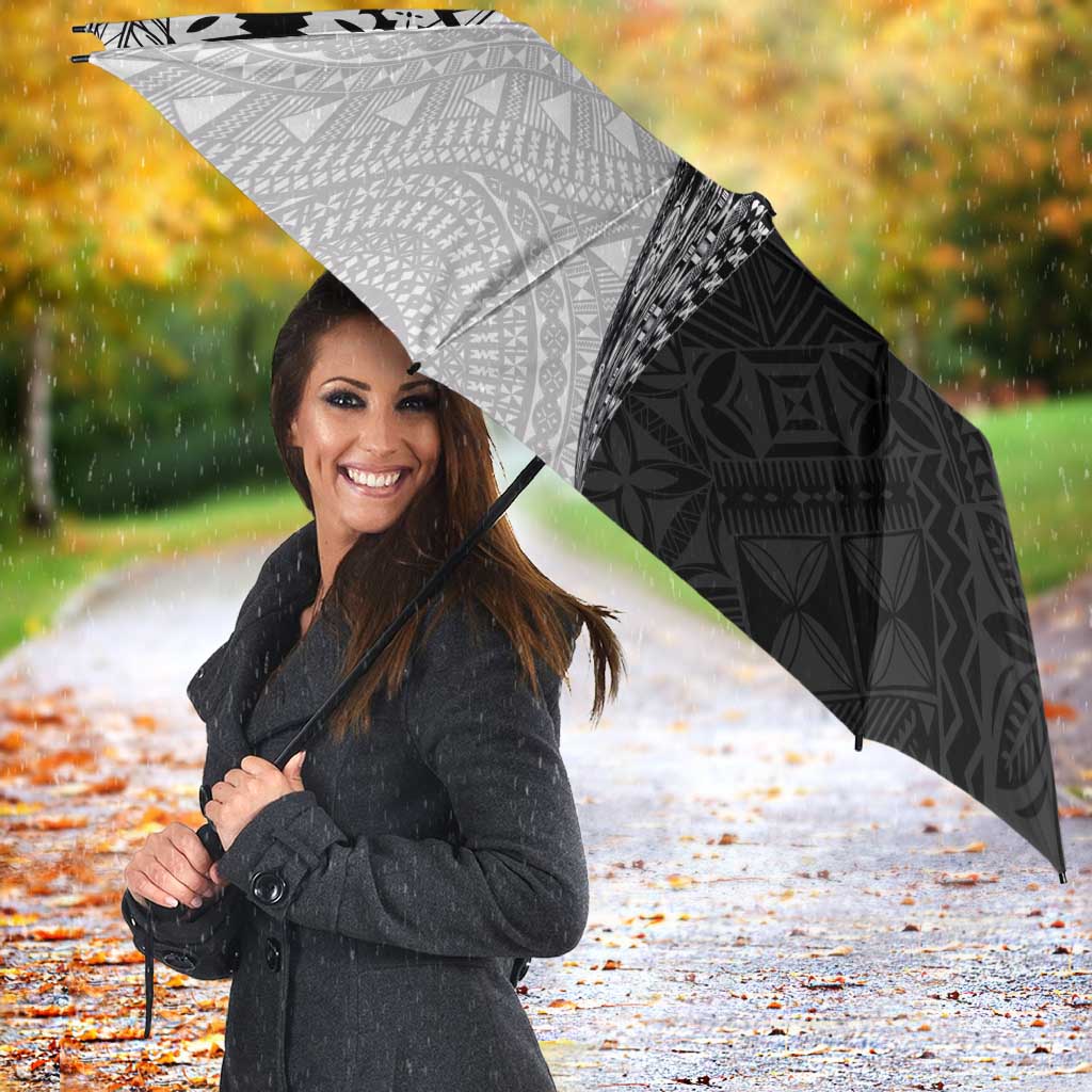 Fijian Masi Tattoos Umbrella with Tapa Tribal Pattern - Polynesian Pride