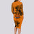 PNG Lae Snax Tigers Rugby Long Sleeve Bodycon Dress The Tigers Head and PNG Bird Polynesian Tattoo LT03 - Polynesian Pride