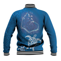 Cook Islands Manihiki Atoll Baseball Jacket Maori Turtle and Polynesian Pattern