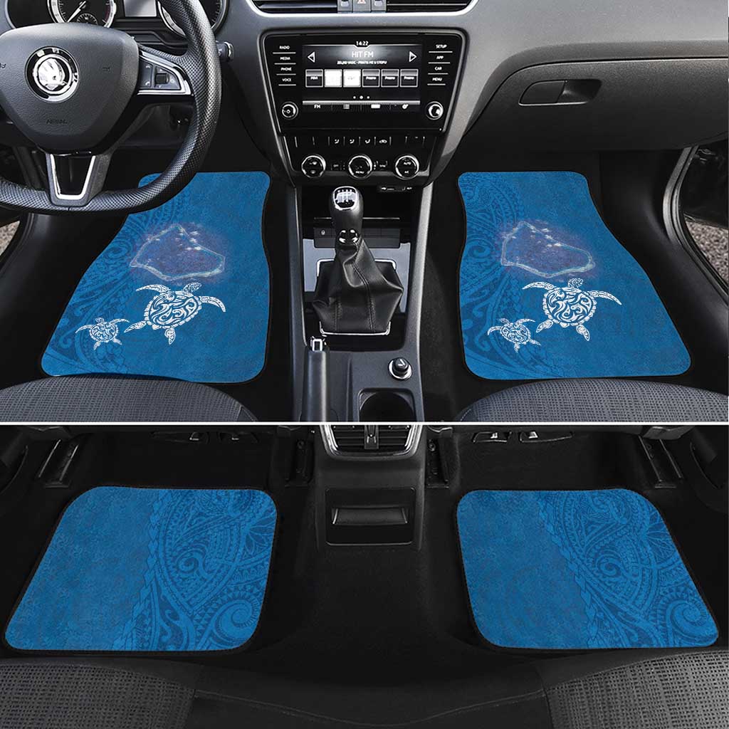 Cook Islands Manihiki Atoll Car Mats Maori Turtle and Polynesian Pattern