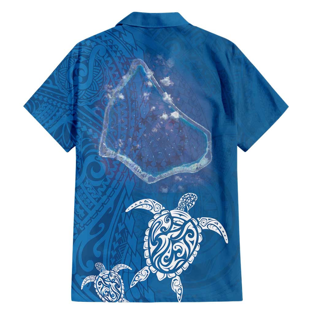Cook Islands Manihiki Atoll Family Matching Short Sleeve Bodycon Dress and Hawaiian Shirt Maori Turtle and Polynesian Pattern LT03 - Polynesian Pride