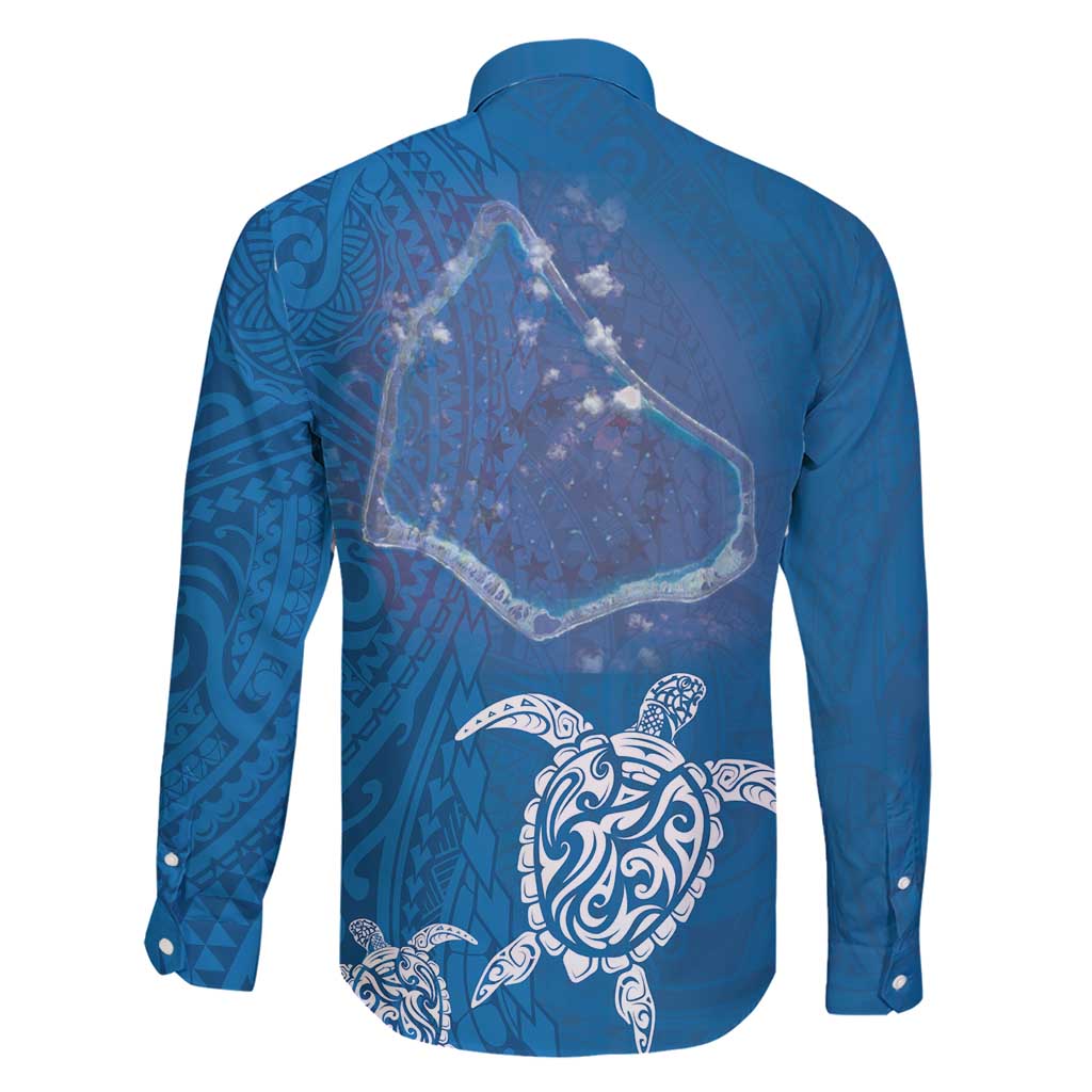 Cook Islands Manihiki Atoll Family Matching Short Sleeve Bodycon Dress and Hawaiian Shirt Maori Turtle and Polynesian Pattern LT03 - Polynesian Pride