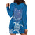 Cook Islands Manihiki Atoll Hoodie Dress Maori Turtle and Polynesian Pattern