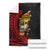 Papua New Guinea Christmas Blanket Funny Melanesian Santa with Bird-of-paradise Tribal Style - Polynesian Pride