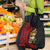 Papua New Guinea Christmas Grocery Bag Funny Melanesian Santa with Bird-of-paradise Tribal Style - Polynesian Pride