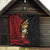 Papua New Guinea Christmas Quilt Funny Melanesian Santa with Bird-of-paradise Tribal Style - Polynesian Pride
