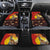 Australia and Papua New Guinea Together Car Mats Bird-of-paradise and Kangaroo with Oro Tapa and Aboriginal Art Motifs - Polynesian Pride
