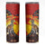 Australia and Papua New Guinea Together Skinny Tumbler Bird-of-paradise and Kangaroo with Oro Tapa and Aboriginal Art Motifs - Polynesian Pride