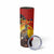 Australia and Papua New Guinea Together Skinny Tumbler Bird-of-paradise and Kangaroo with Oro Tapa and Aboriginal Art Motifs - Polynesian Pride