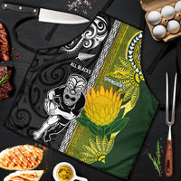 Rugby New Zealand and South Africa Apron Greatest Rivalry Silver Fern and Antelope