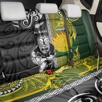 Rugby New Zealand and South Africa Back Car Seat Cover Greatest Rivalry Silver Fern and Antelope