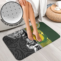 Rugby New Zealand and South Africa Bathroom Set Greatest Rivalry Silver Fern and Antelope