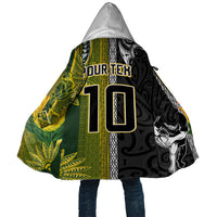 Custom Rugby New Zealand and South Africa Cloak Greatest Rivalry Silver Fern and Antelope