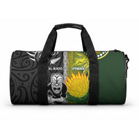 Rugby New Zealand and South Africa Duffle Bag Greatest Rivalry Silver Fern and Antelope