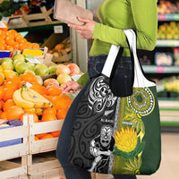Rugby New Zealand and South Africa Grocery Bag Greatest Rivalry Silver Fern and Antelope